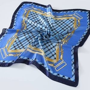 Blue Silk scarf NWOT